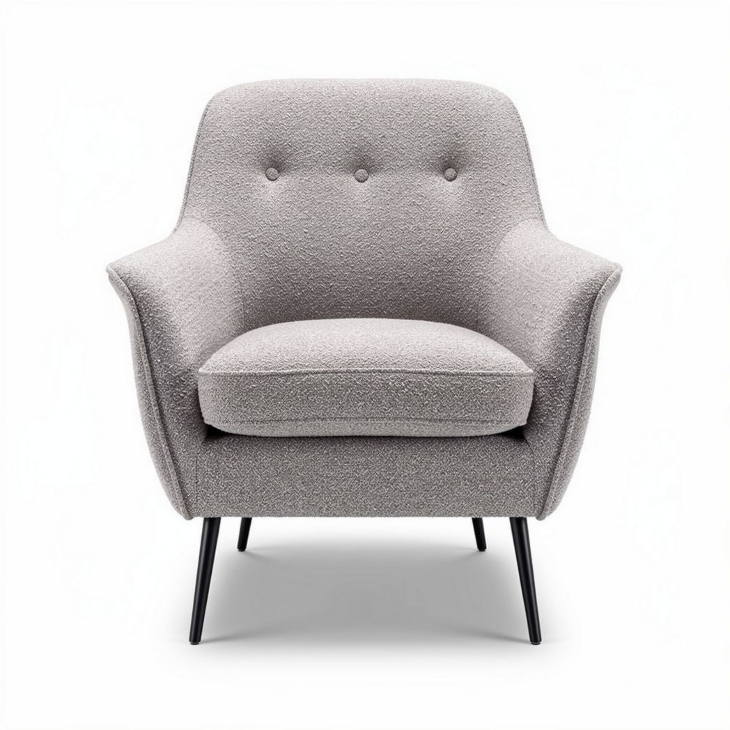 Fauteuil en velours côtelé bleu marine 70 x 70 x 80cm pour salon