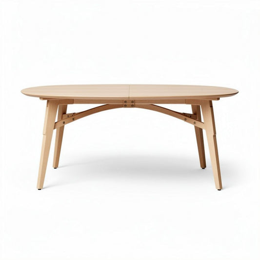 Table rectangulaire en bois naturel 200 x 100 x 75cm pour salle à manger